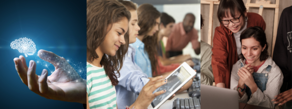 Adi utilisant des ipads et ordi piur apprendre avec l'IA